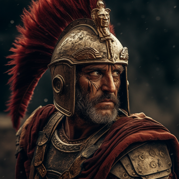 Aged Roman general experienced