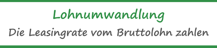 Lohnumwandlung beim e-Bike Fahrrad Leasing