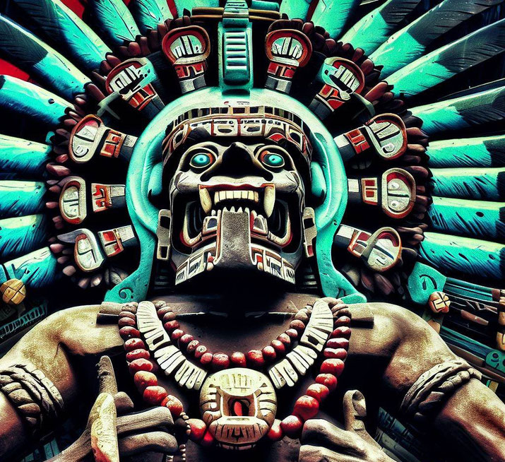 Aztec jade god