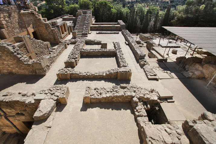 Knossos palace excavations