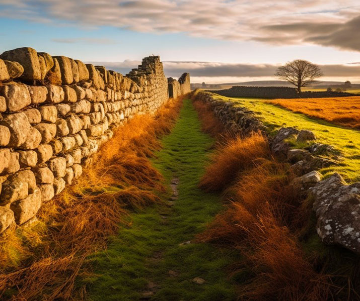 Roman wall in Britain