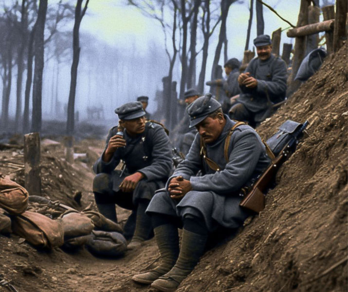 French soldiers Verdun