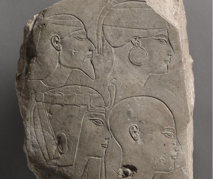 One side, by far the better, features four studies of heads.