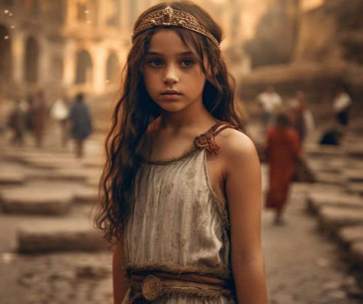 Young girl in Ancient Rome