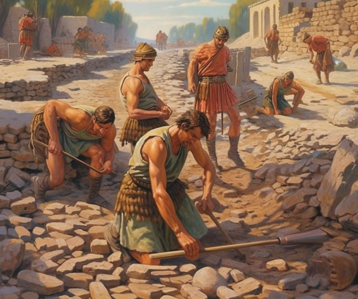 Building a Roman road