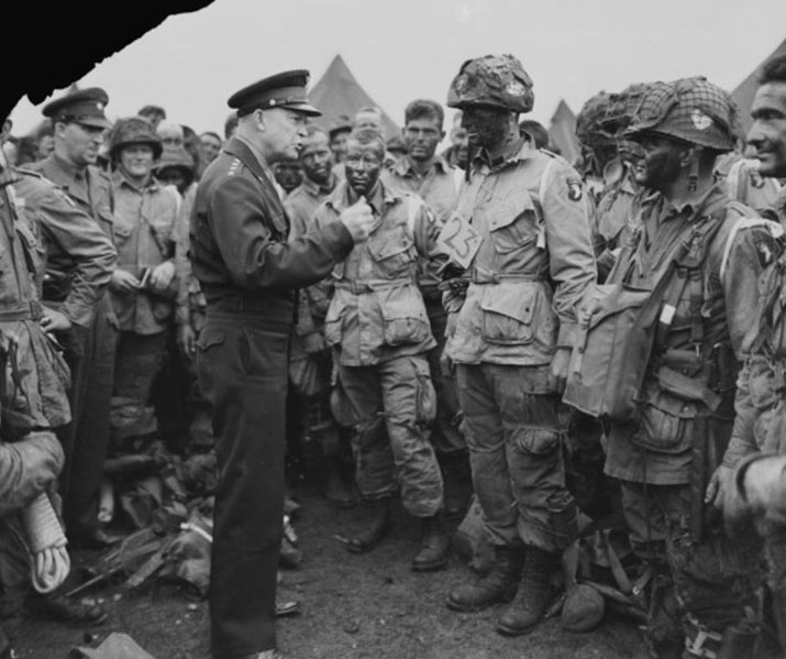 General Dwight D. Eisenhower Giving the Order of the Day to paratroopers