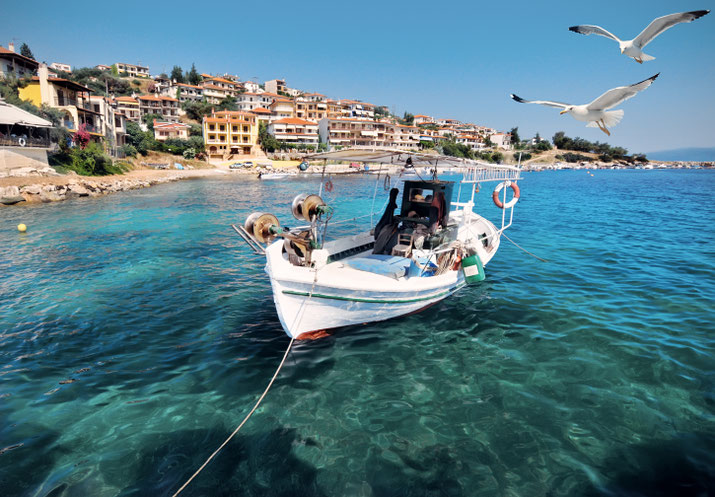 Charkteristisches Bild fĂŒr die Halbinsel Chalkidiki