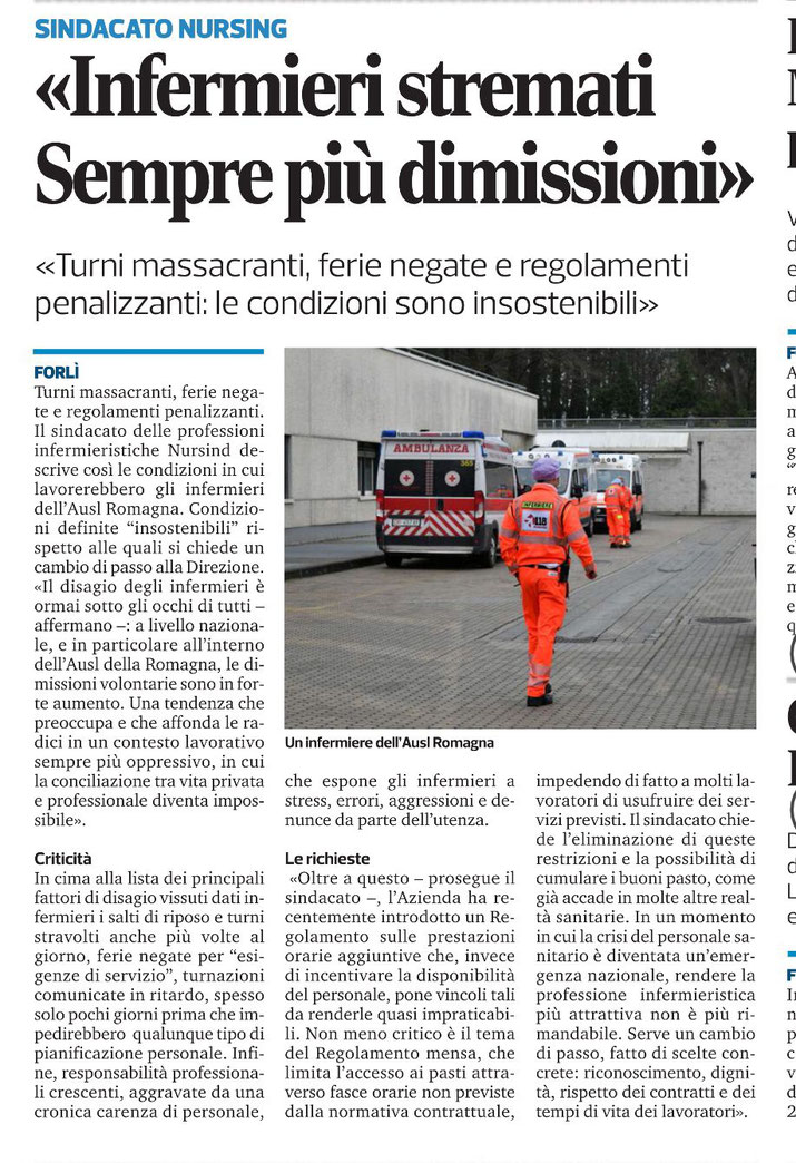 Infermieri stremati