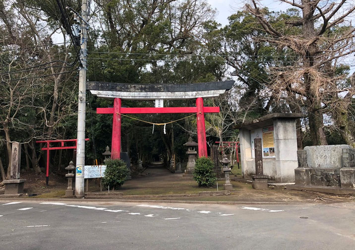 唐仁地区大塚神社へ