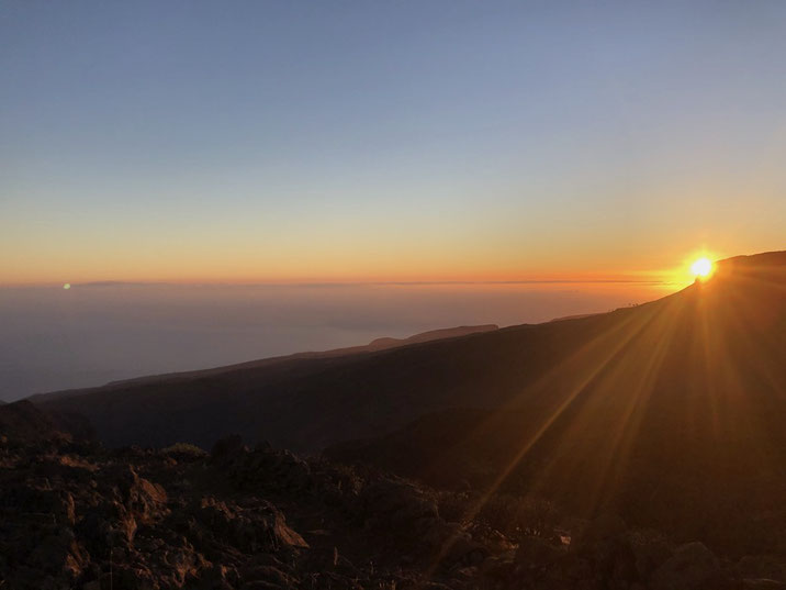 Sunset over Fortaleza & El Hierro - La Gomera