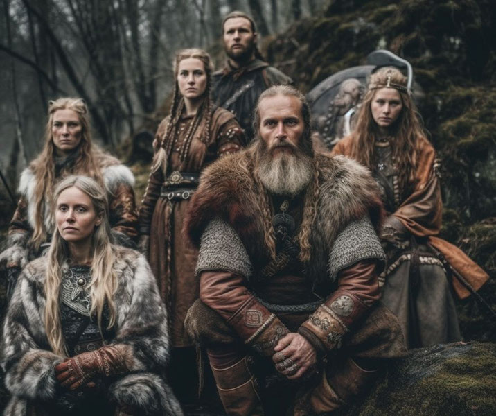Viking men and women