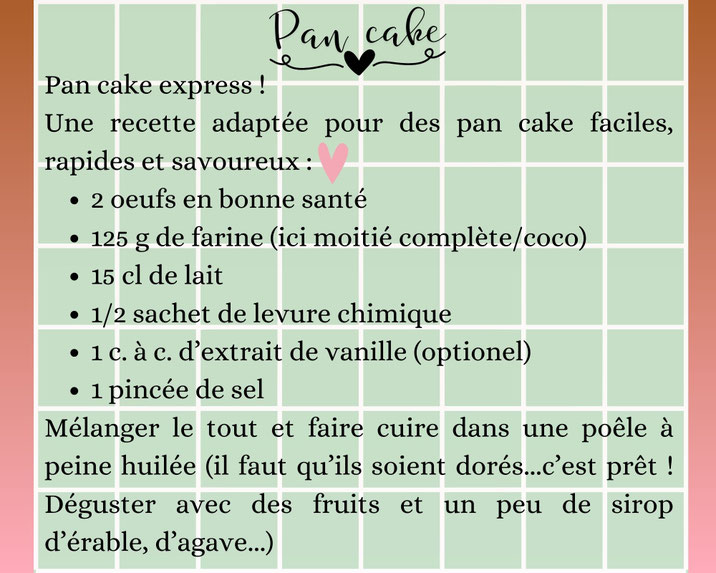 recette pan cake facile