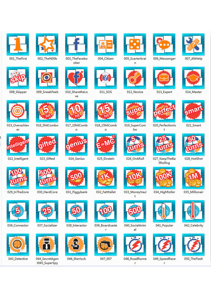 Social game icon design