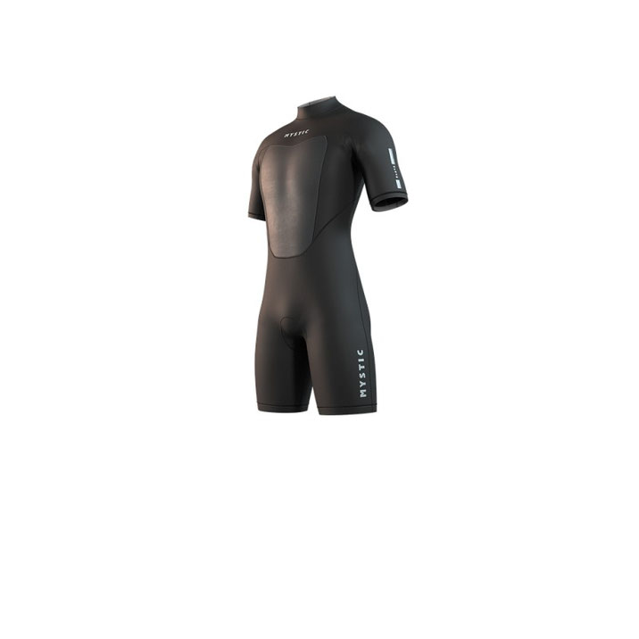 Mystic Brand Shorty 3/2mm Bzip Flatlock Black bei WindSucht