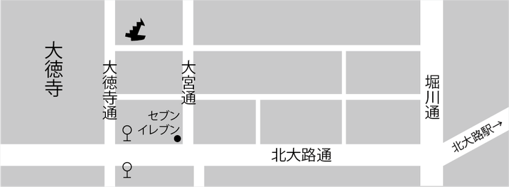 アトリエみつしま周辺地図
