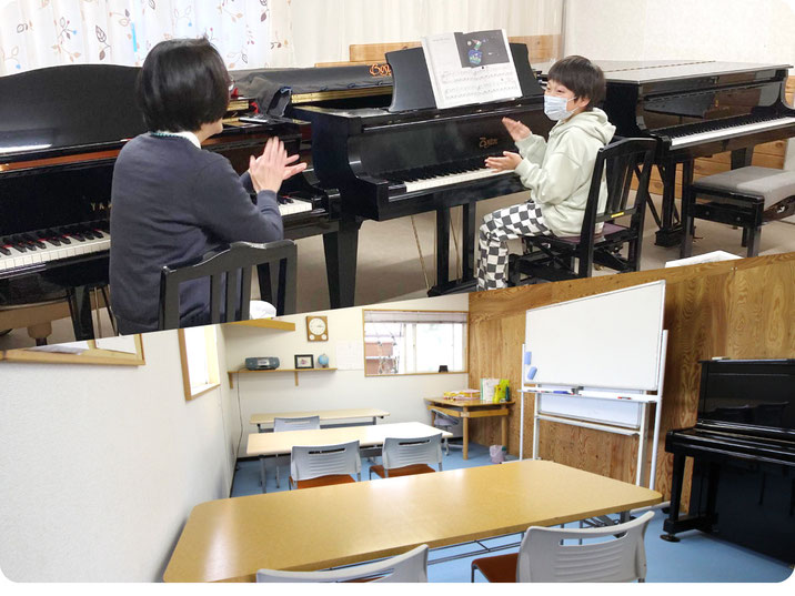 【写真】スアジアス（新潟市秋葉区荻川車場）の音楽教室・学習教室のお部屋