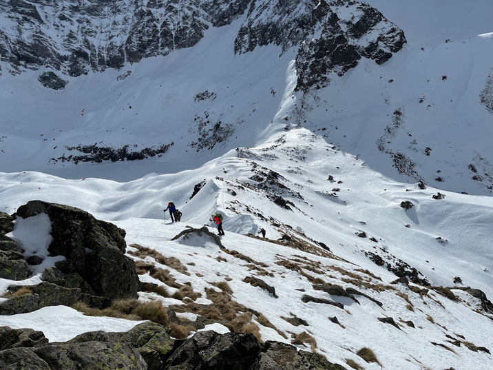 sur l'arête du Labasset