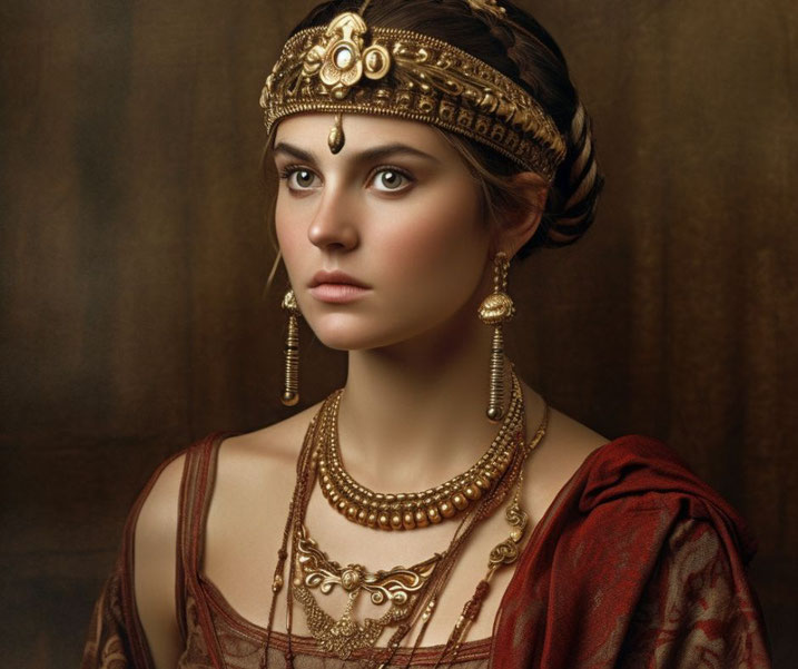 Beautiful Roman woman