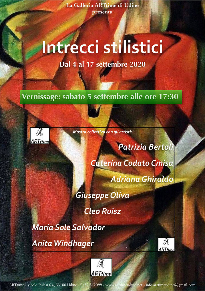 Ausstellung INTRECCI STILISTICI, Udine, Italien