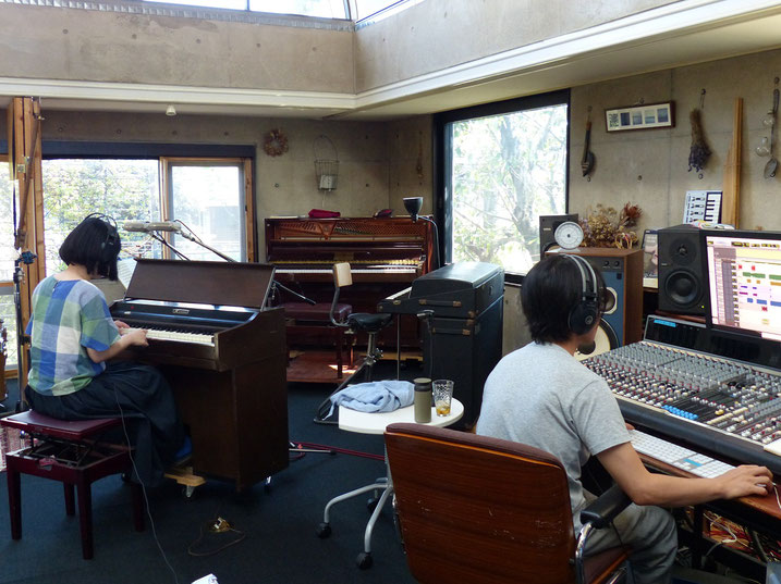 echo and cloud studioでオルガンのレコーディング