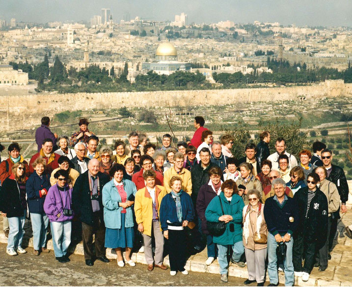 Israel-Reisegruppe, Evangelische Thomas-Gemeinde Erlangen, Jerusalem 1991