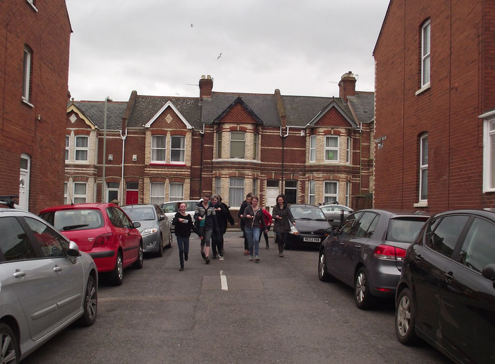 Morley Road, egg and spoon race, Exeter