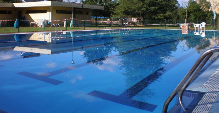 Piscinas del centro de Aventura de Sobrón