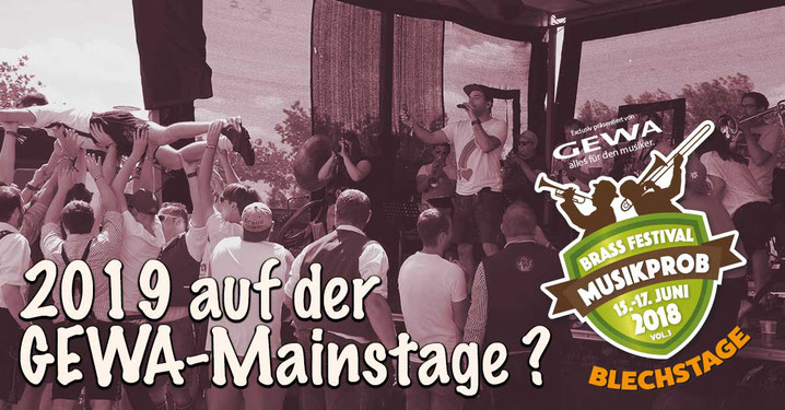 Blech-Stage auf dem MUSIKPROB Brassfestival 2018
