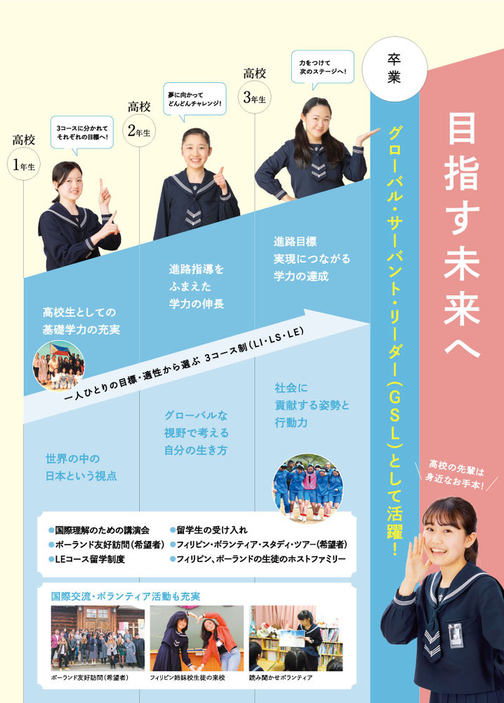 【仙台白百合学園高校】中高一貫教育　仙台白百合学園の教育が目指す人間像