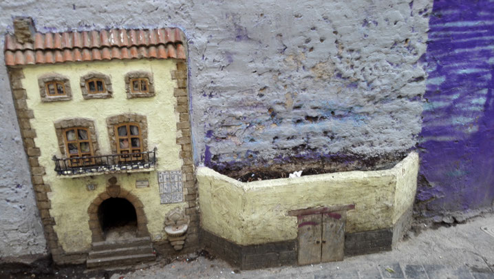 Hace años en la valla de la Casa de los Gatos en Valencia, plantaron flores creando un pequeño pero hermoso jardín que con el tiempo se ha perdido.