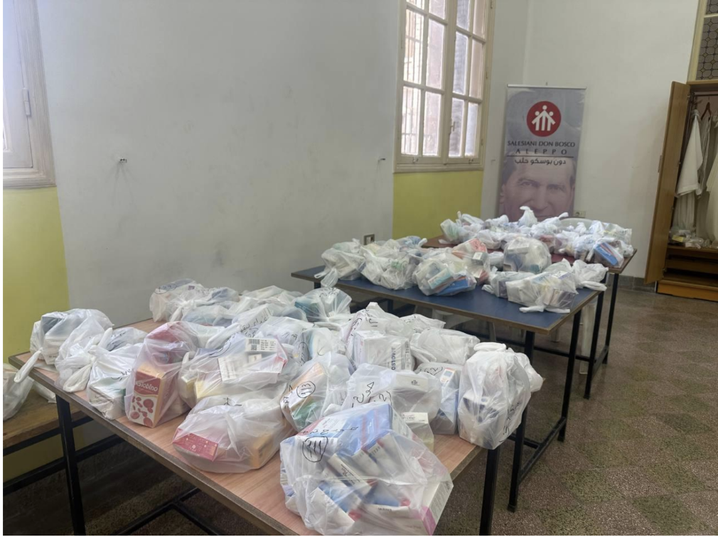 400 Familien in Aleppo und Kafroun konnten dank HDZ-Unterstützung ihre dringendsten Einkäufe selbstbestimmt erledigen. | Foto: Salesianer Don Bosco