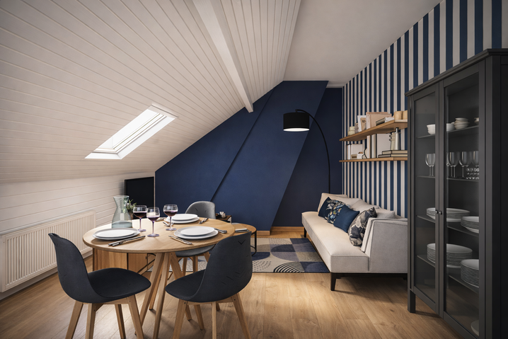 Aménagement d’un séjour contemporain et chaleureux sous les toits