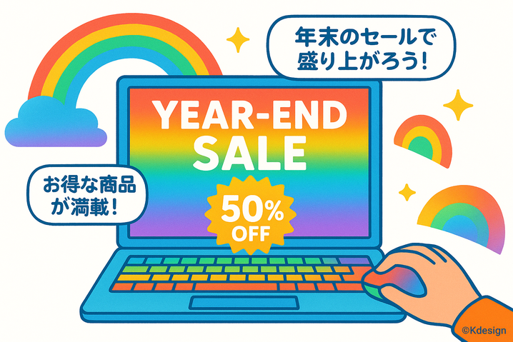 Kdesignの年末の販促物デザイン