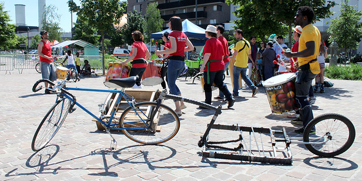 Batucada Zé Samba à la Fête du Vélo
