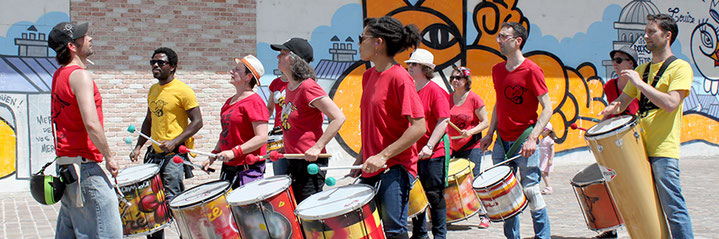 Batucada Zé Samba à la Fête du Vélo