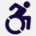Logo für Barrierefreiheit für Menschen mit Gehbehinderung und Rollstuhlfahrende