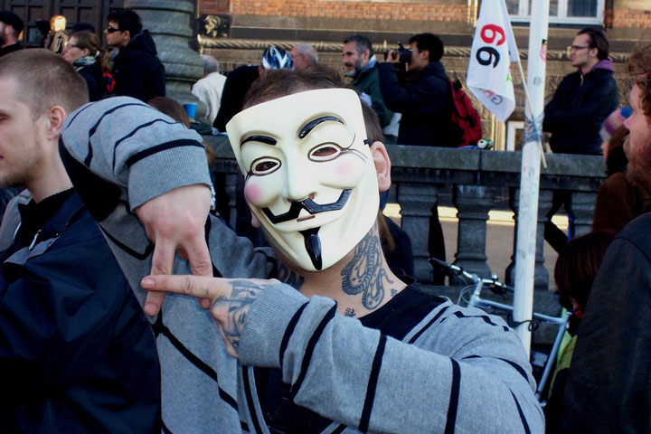 Fra Occupy Denmark - manifestationen, d.15.oktober 2011