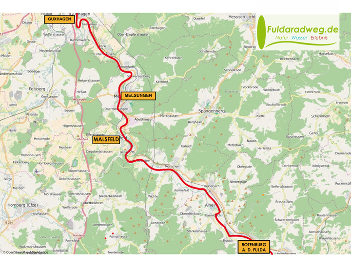 Karten & Highlights - Offizielle Website von Fuldaradweg.de