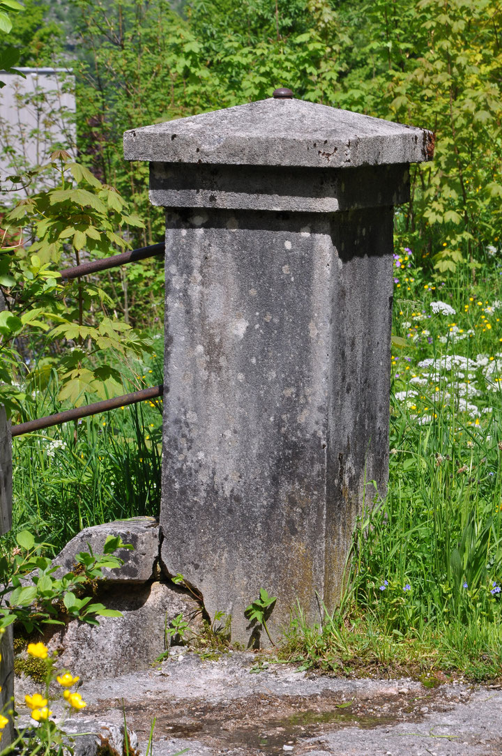 Blockstufen, Granit, Freitreppe, Prunktreppe, Welterbe, Hallstatt, Gusseisen, Ölanstrich, Amtshaus