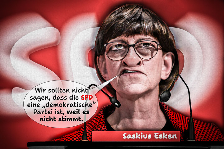 Saskia Esken,SPD, AFD, Demokratie  Politik, Satire, Satiricon