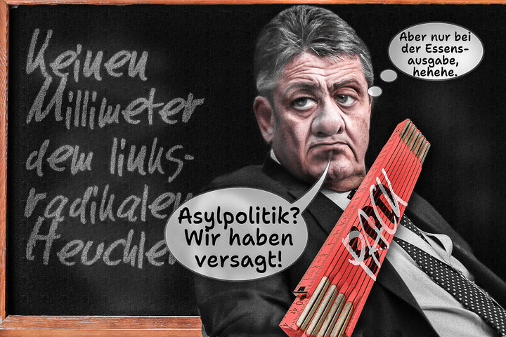 Sigmar Gabriel, Asylpolitik, Heuchler, SPD, Migration Politik, Satire, Satiricon
