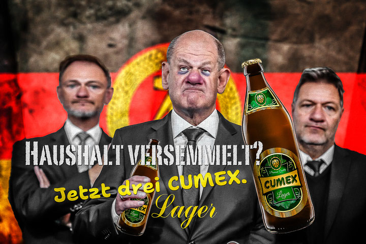 SPD, Grüne, FDP, Scholz, Lindner, Habeck, Haushaltsloch, Ampel, Politik, Satire, Satiricon