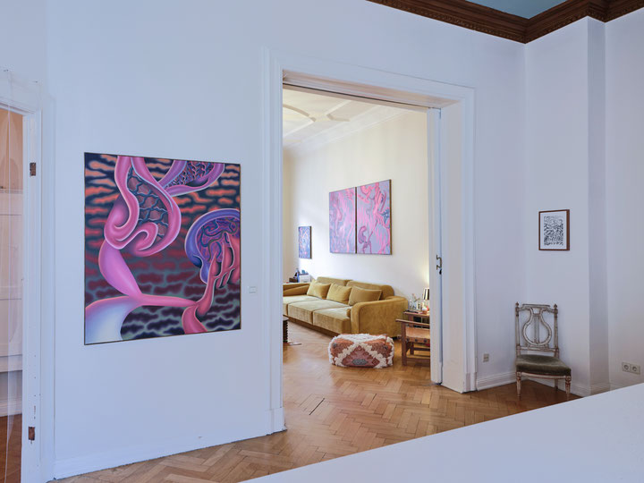 Exit II, 2025, oil on canvas, 120 x 100 cm