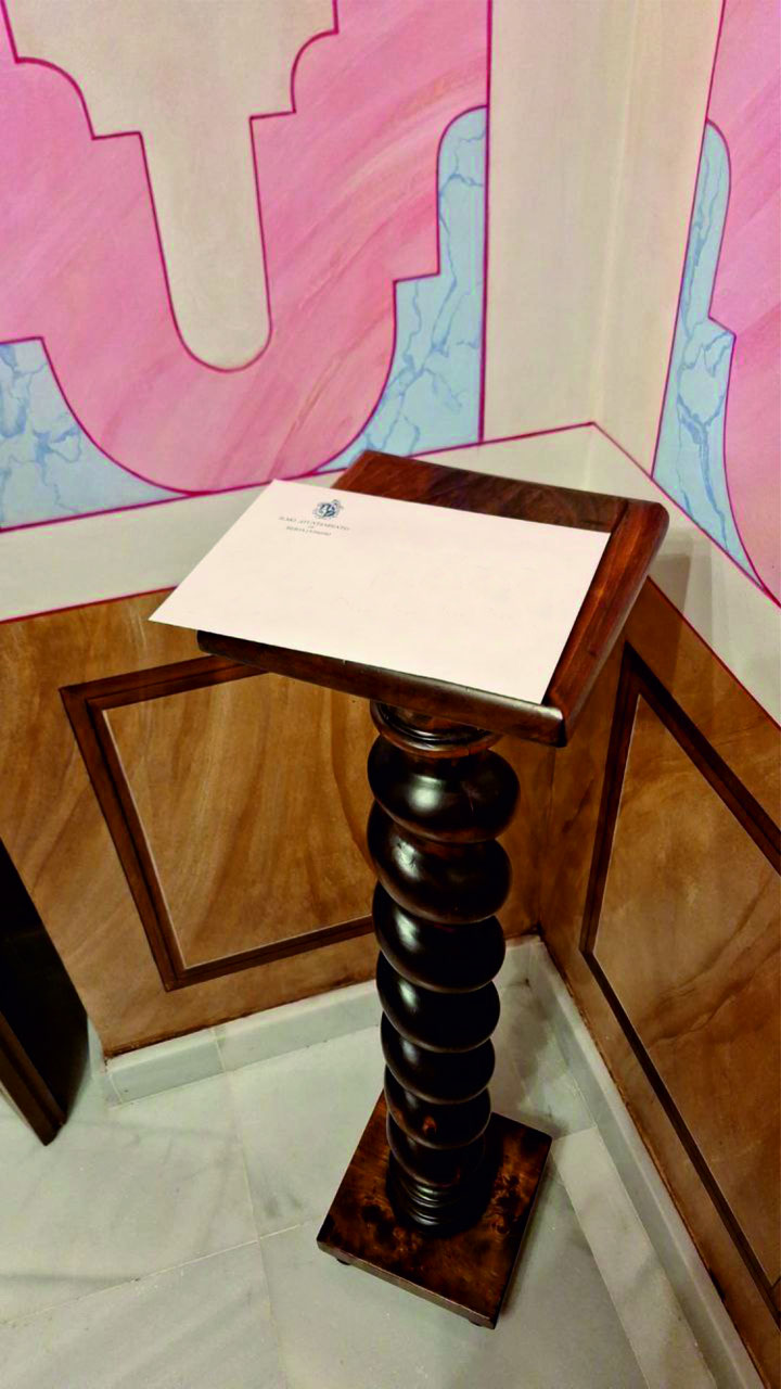 Ricón repartidor, replica de las pinturas  antiguamente existentes.