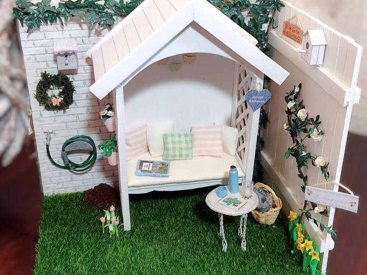 Frühlingsdeko Miniatur-Garten