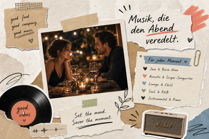 Dinnermusik richtig wählen: Genres, Playlists und Tipps