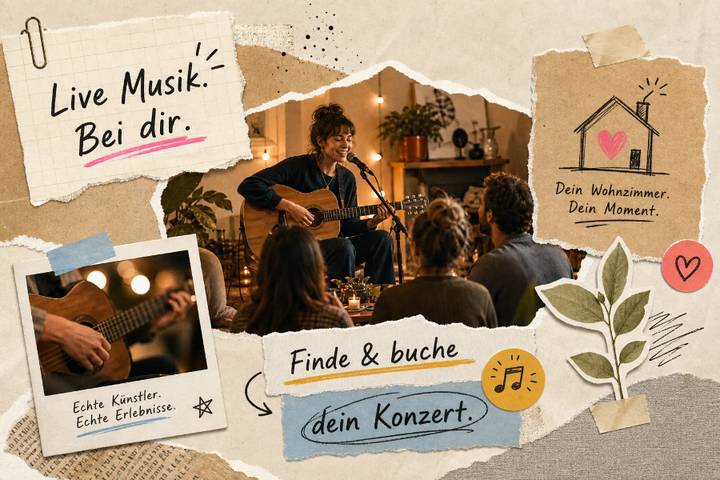 Künstler für Wohnzimmerkonzerte finden und buchen - Finde & buche dein Konzert 