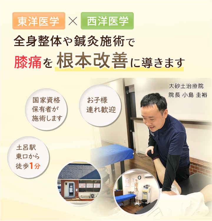 膝痛を改善に導きます