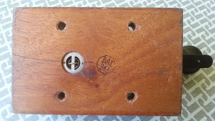 CHARLOTTENBURG  MOTOR  GES.   -  LUFTWAFFE TELEGRAPH KEY.  Underbase mark