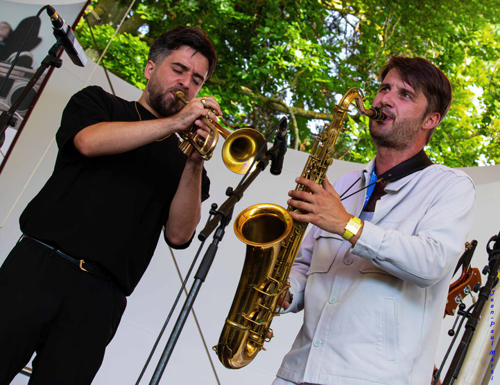 Zacharie Ksyk & Léon Phal. Paris Jazz Festival. July 2024.